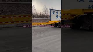 Wind blade trailer for 90 m wind turbine blade transportation windbladetrailer windblade trailer [upl. by Animrelliug615]