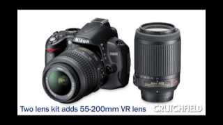 Nikon D3000 Digital SLR Camera  Crutchfield Video [upl. by Leach]