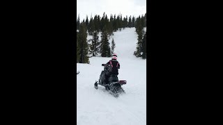 First Snowmobile Hill Climb [upl. by Rothschild689]