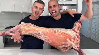 How To Cook a Whole Lamb On The Spit Rotisserie [upl. by Sirromed]