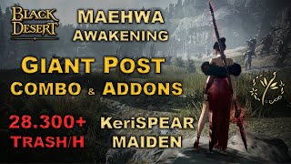 BDO  Maehwa Awakening  Primal Giant Post  28300 Trash Per Hour Lv2 Only [upl. by Destinee]