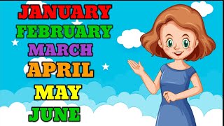 Months Name  January February  January February Ki Spelling  Months of the year [upl. by Arocal]