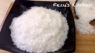 Homemade Coconut Powder How to make Homemade Desiccated Coconut Powder [upl. by Nessie]