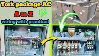 York package ac full wiring with practical  hvac training videos  हिन्दी  اردو [upl. by Collette]