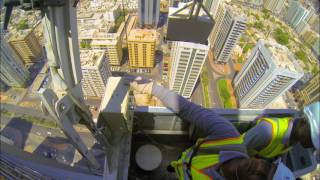 Awqaf Tower  over 126 metres above Abu Dhabi [upl. by Brass]