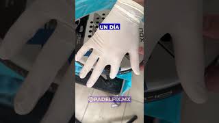 Reparando pala de Agustín Tapia🎾 padel padelfixmexico agustintapia [upl. by Cusick]