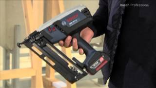 Bosch GSK 18 VLI Professional Cordless Nailer [upl. by Yllod]