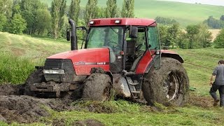 TRACTOR IN MUD  CASE IH 135MX IN THE MUD [upl. by Ainud]