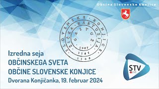 STV LIVE quotIzredna seja Občinskega sveta Občine Slovenske Konjice 2024quot [upl. by Nangatrad]