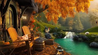 Calm Morning Moments  Streamside Campfire amp Enchanting Fall Ambience [upl. by Yngiram]