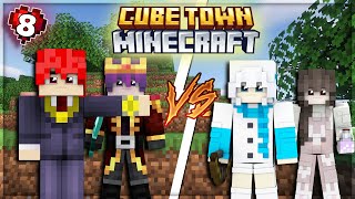 Tôi Găp Sanz Tại Làng Lười Và Cuộc Ám Sát Bất Ổn  Minecraft CUBE TOWN 8 [upl. by Richela]