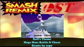 Smash Remix OST Extended  Rolls Theme Mega Man Battle amp Chase by sope [upl. by Suedama472]