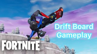 NEW Fortnite Snowboard Gameplay  Fortnite Drift Board Gameplay [upl. by Anar786]