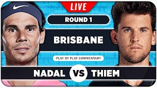 NADAL vs THIEM • Brisbane International 2024 • LIVE Tennis PlaybyPlay Stream [upl. by Finnie893]