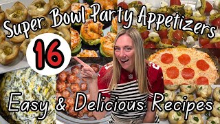 16 Easy and Delicious Super Bowl Party Appetizers superbowlfood [upl. by Schnurr]