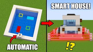 10 Redstone Builds to Make a SMART House Minecraft [upl. by Leicester]