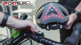 ISPO 2018 quotLumosquot zertifizierter FahrradHelm mit Blinker und Bremslicht [upl. by Alur973]