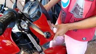 COMO REMOVER A CARENAGEM DO FAROL E PAINEL DA TITAN MIX  JUNIOR MOTOVLOG [upl. by Eirek]