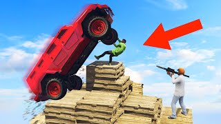 DESTROY THE PYRAMID PLATFORM CHALLENGE GTA 5 Funny Moments [upl. by Coveney]