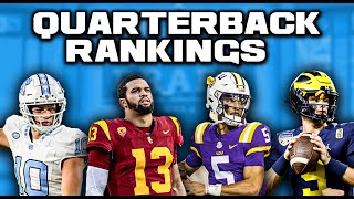 2024 NFL Draft Quarterback Rankings  This Is A VERY Controversial Quarterback Class [upl. by Ttennaej]