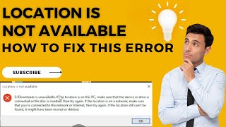 Location is not available fix error Download Folder Not Open [upl. by Elleivap]