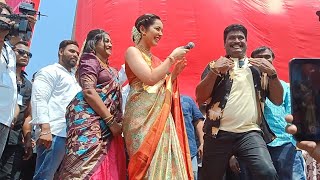 CMR shopping mall grand opening in warangal hanamkonda heroine Rashikanna shivareddy amulyareddy [upl. by Halbert]