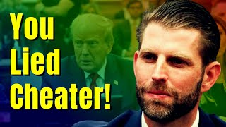 Eric Trump CAUGHT LYING in Court in ANGRY Exchange with States Attorney [upl. by Naesar833]