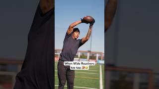 When Wide Receivers toe tap‼️🤣 footballshorts americanfootball nfl [upl. by Sioled]