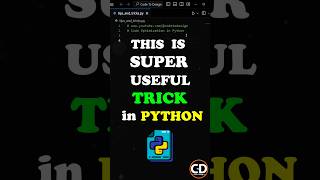 This TRICK is Super Useful in PYTHON python coding programming [upl. by Carolus]