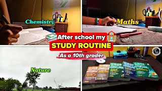 After school 🏫 My Study Routine As a 10th grader  Class 10 study vlog [upl. by Krum]