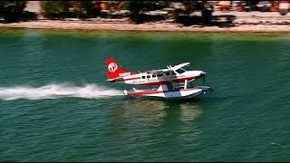 Seaplane Takeoff From Miami Seaplane Base On Watson Island [upl. by Etnoval]