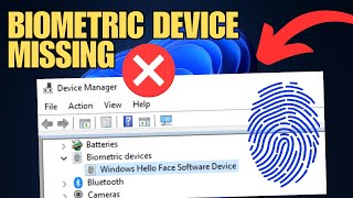 FIX Biometric Device Missing From Device Manager [upl. by Yram]