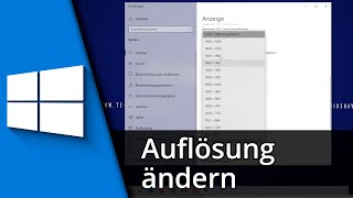 Bildschirmauflösung ändern in Windows 10 ✅ Tutorial [upl. by Joyce98]