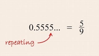 PreAlgebra 20  Converting Repeating Decimal Numbers to Fractions [upl. by Krispin]