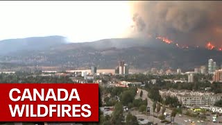 Timelapse Kelowna area Canadian wildfires [upl. by Rieth99]