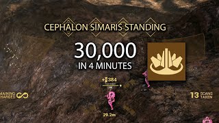 Max Cephalon Simaris Standing in 4 Minutes Plains of Eidolon [upl. by Sitra]