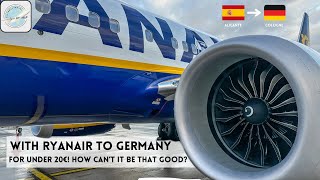 4K TRIPREPORT  BRAND NEW Ryanair Boeing 737 MAX 8 from Alicante to Cologne  20€  How can it be [upl. by Aznerol30]