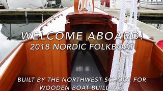 2018 Nordic Folkboat  Interior Walk Through [upl. by Zoha73]