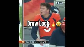 Drew Lock was turnt up 💀 LMAO [upl. by Glogau816]