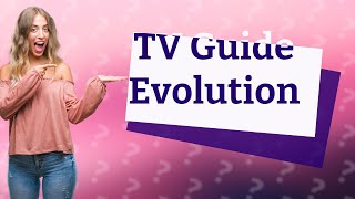 What happened to the TV Guide [upl. by Cathryn]