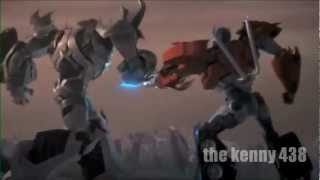 transformers prime optimus vs megatron 3D español latino [upl. by Eustacia247]