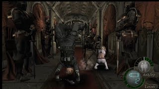 Resident Evil 4 Leon Going To Armor Ghost Room and Help Ashley youtubegaming residentevil4 gaming [upl. by Edaj]