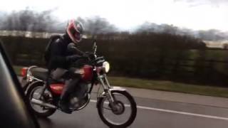 Suzuki GN 125 on the road [upl. by Placeeda]