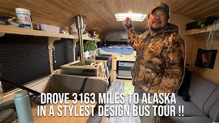 Drove 3163 Miles to Alaska In A Stylest Design Bus Tour [upl. by Parthen]