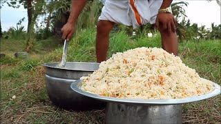 Veg Fried Rice Recipe  Cooking amp Eeating delicious I Village Food Channel [upl. by Nedak149]