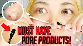 MUST HAVE PORE PRODUCTS TO ELIMINATE BLACKHEADS [upl. by Amaty]