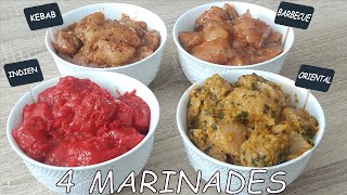 4 MARINADES RAPIDES POUR VOTRE POULET  PARFAIT POUR GAGNER DU TEMPS  CalmDo [upl. by Tristas841]