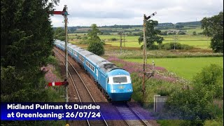 Midland Pullman amp Blackford Water train passing the Greenloaning Semaphores 260724 [upl. by Leafar78]