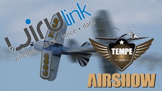 Tempe Airshow 2024 Sponsored by WIRUlink [upl. by Enaasiali719]