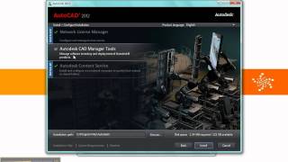 Demo Installing AutoCAD 2012  Part 1 [upl. by Rhianon]